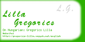 lilla gregorics business card